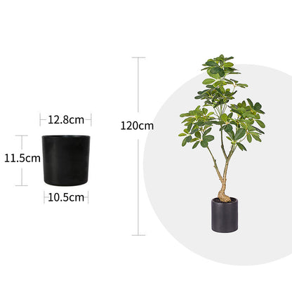 SOGA 4X 120cm Artificial Natural Green Schefflera Dwarf Umbrella Tree Fake Tropical Indoor Plant Home Office Decor • LUZ-APlantQXY120X4