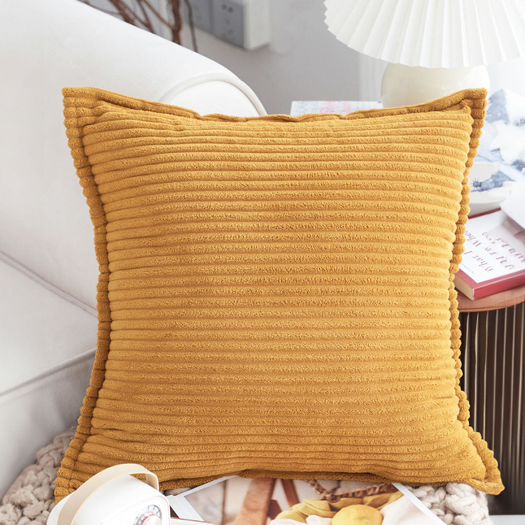 SOGA 2X 45cm Wabi Sabi Arches Mustard  Indoor|Outdoor Kavka Throw Pillow • LUZ-FrenchCushion235X2