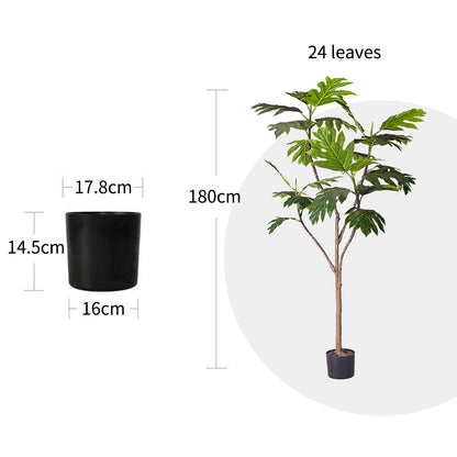 SOGA 180cm Artificial Natural Green Split-Leaf Philodendron Tree Fake Tropical Indoor Plant Home Office Decor • LUZ-APlantMBS18026