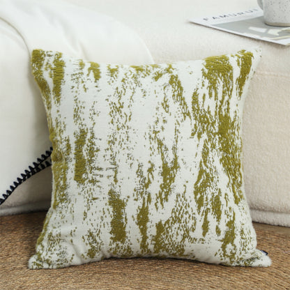 SOGA 50cm Throw Pillow White and Olive Green Deluxe Polyester Fiber and Cotton  for Home Decor • LUZ-FrenchCushion327