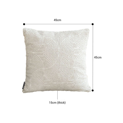 SOGA 50cm Gray Pillow Basic Square Stylish Geometric Plush Solid Decorative Covers Throw Pillow • LUZ-FrenchCushion216