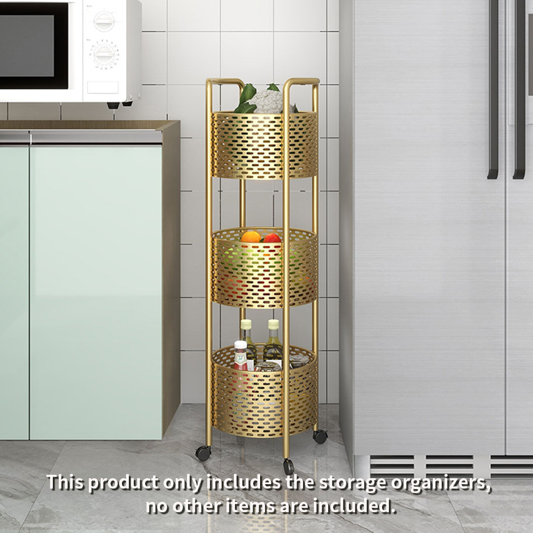 SOGA 2X 3 Tier Bathroom Shelf Multifunctional Storage Display Rack Organiser with wheels • LUZ-FPotZWJ25X2