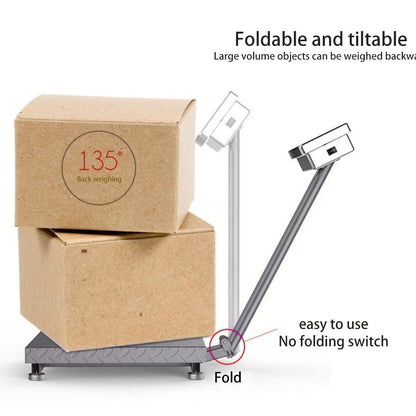 SOGA 4X 300kg Electronic Digital Platform Scale Computing Shop Postal Weight Black • LUZ-300kgPlatformScalesBlackX4