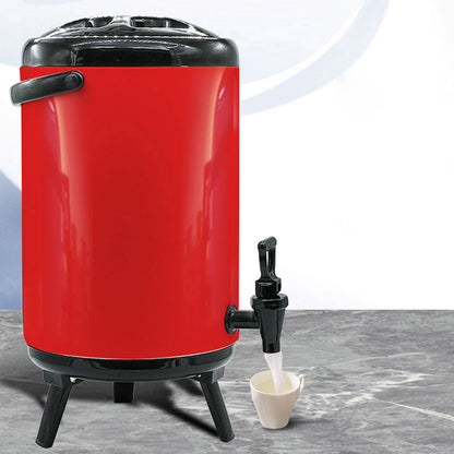 SOGA 2X 8L Stainless Steel Insulated Milk Tea Barrel Hot and Cold Beverage Dispenser Container with Faucet Red • LUZ-VICDispenser8LREDX2