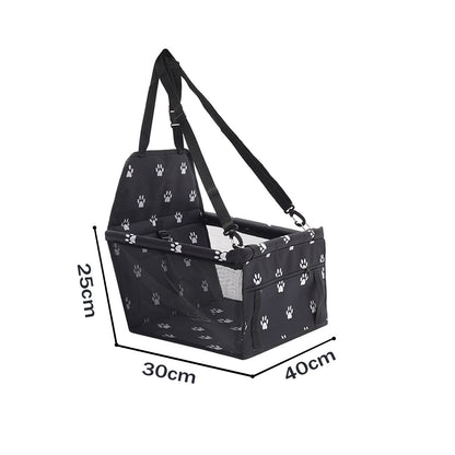 SOGA 2X Waterproof Pet Booster Car Seat Breathable Mesh Safety Travel Portable Dog Carrier Bag Black • LUZ-CarPetBag013BLKX2