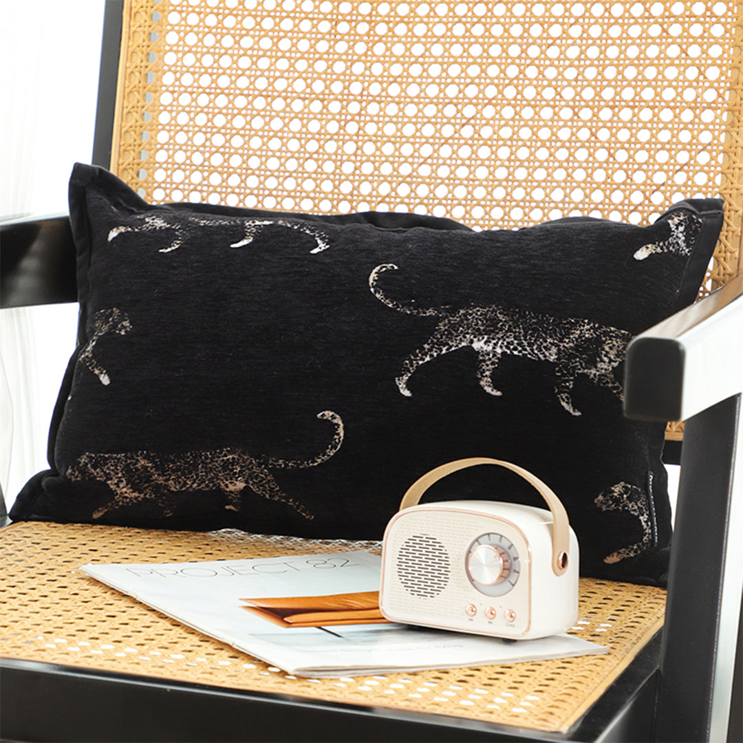 SOGA 2X 35cm Black Throw Pillow Elegant Decorative Cushion Living Room Modern Home Decor • LUZ-FrenchCushion331X2