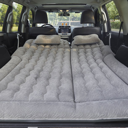 SOGA 2X Grey Inflatable Car Boot Mattress Portable Camping Air Bed Travel Sleeping Essentials • LUZ-CarMat014X2