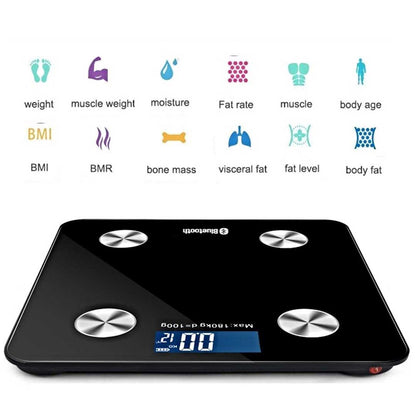 SOGA 2X Wireless Bluetooth Digital Body Fat Scale Bathroom Health Analyser Weight Black/Pink LUZ-BodyFatScaleBluetoothBLK-PNK