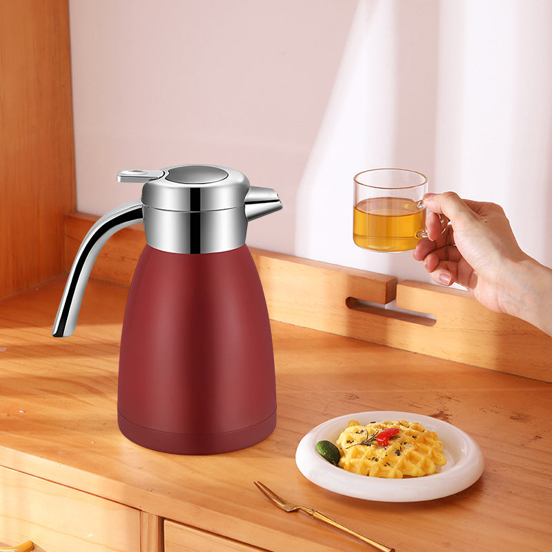 SOGA 2.2L Stainless Steel Insulated Vacuum Flask Water Bottle Red • LUZ-WaterJug22RED
