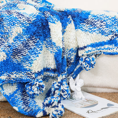 SOGA 90x200cm Throw Blanket  Blue Deep Sea Gradient Dyed Art Stylish Decorative Cozy • LUZ-Blanket937