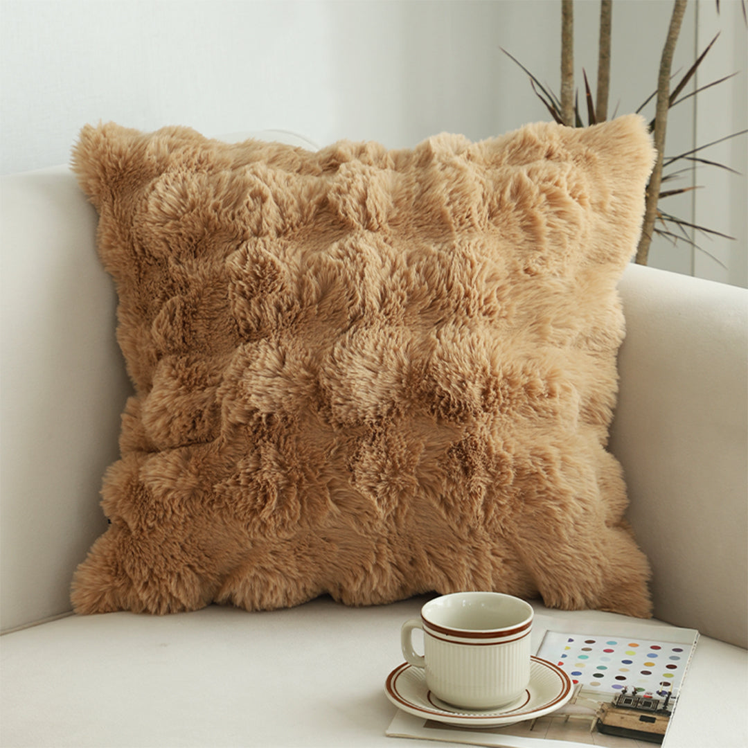 SOGA 50cm Throw Pillow Coffee with Rabbit  Square Cushion for Living Room Home Decor • LUZ-FrenchCushion303