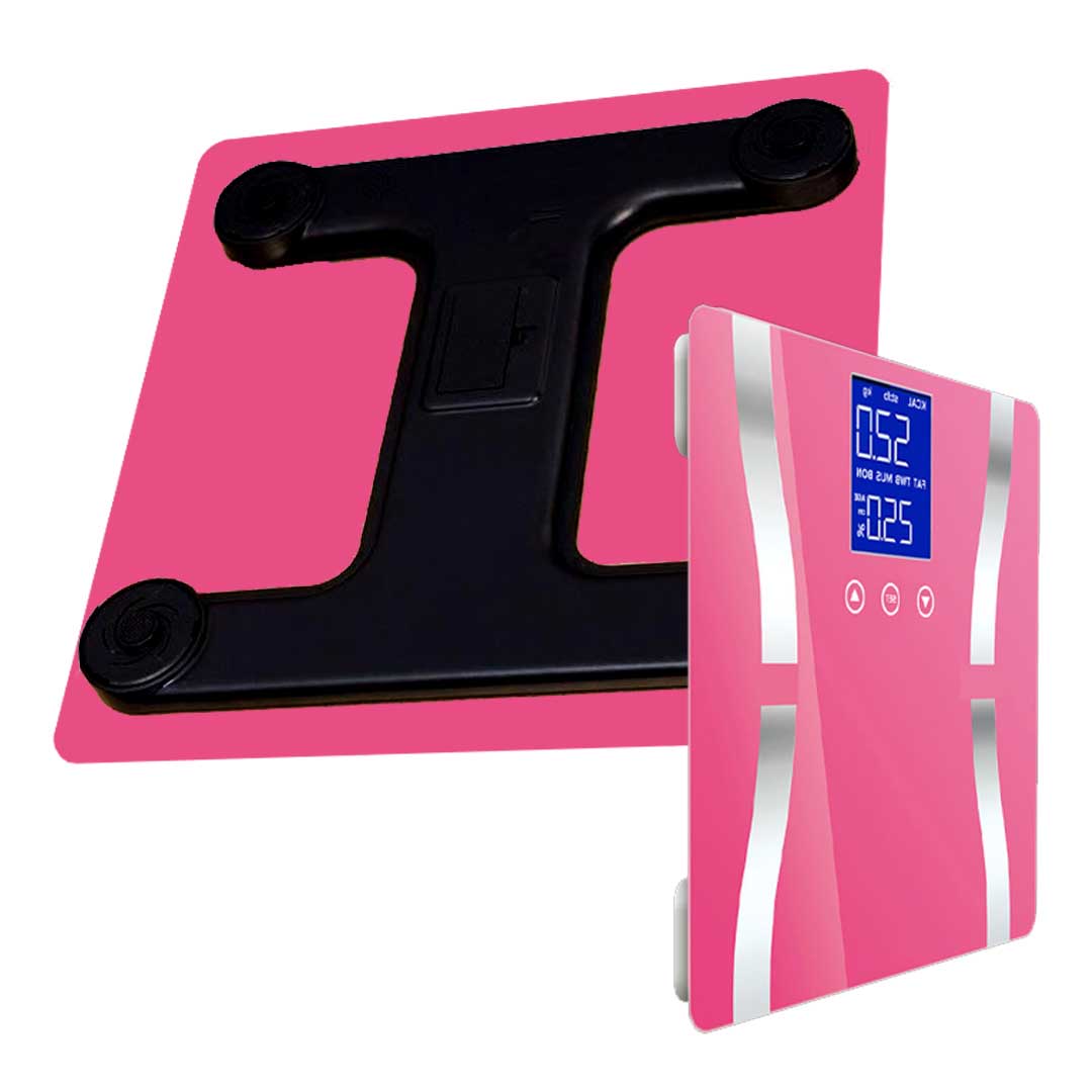 SOGA 2X Glass LCD Digital Body Fat Scale Bathroom Electronic Gym Water Weighing Scales White • LUZ-BodyFatScaleWhiteX2