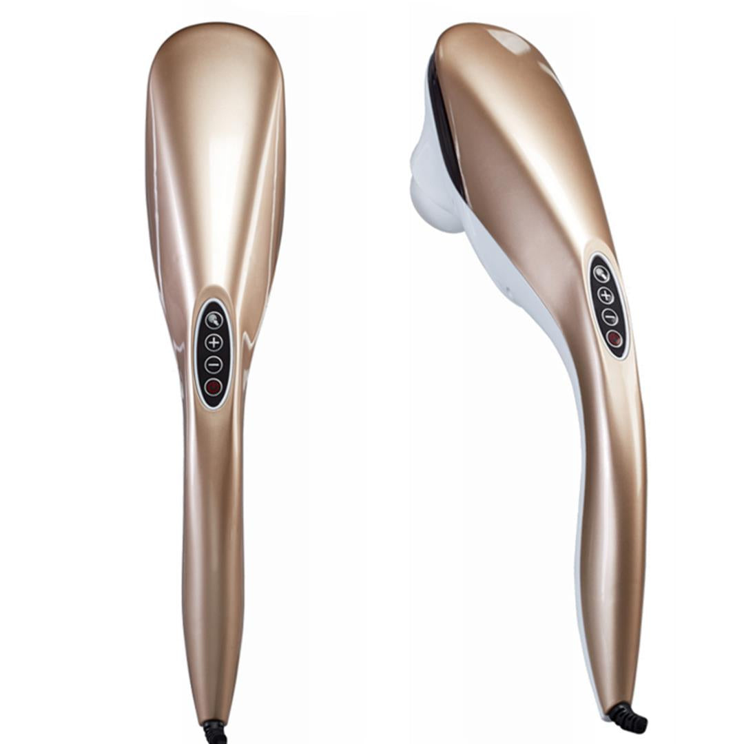 SOGA 6 Heads Portable Handheld Massager Soothing Stimulate Blood Flow Shoulder Gold • LUZ-Massager837AGold