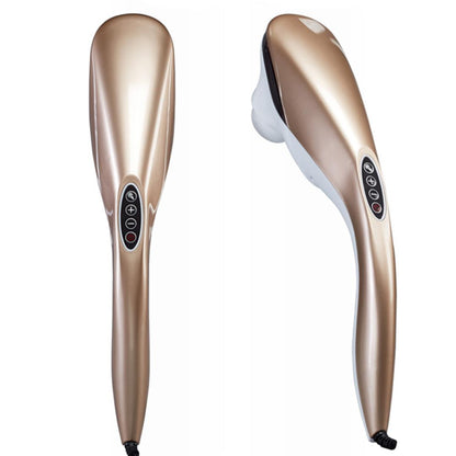 SOGA 6 Heads Portable Handheld Massager Soothing Stimulate Blood Flow Shoulder Gold • LUZ-Massager837AGold
