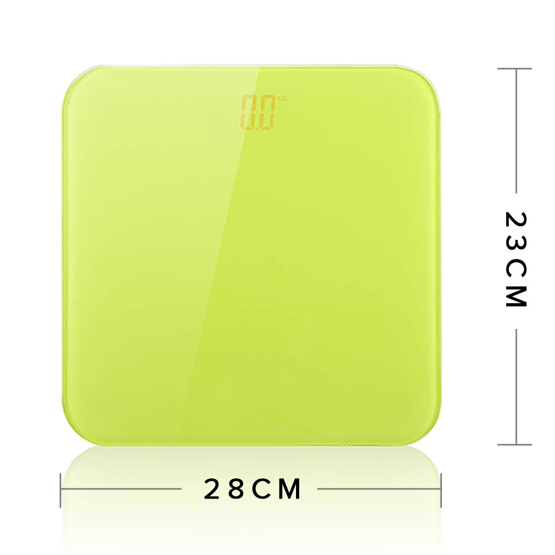 SOGA 180kg Digital Fitness Weight Bathroom Gym Body Glass LCD Electronic Scales Green • LUZ-BodyWeightScaleGreen