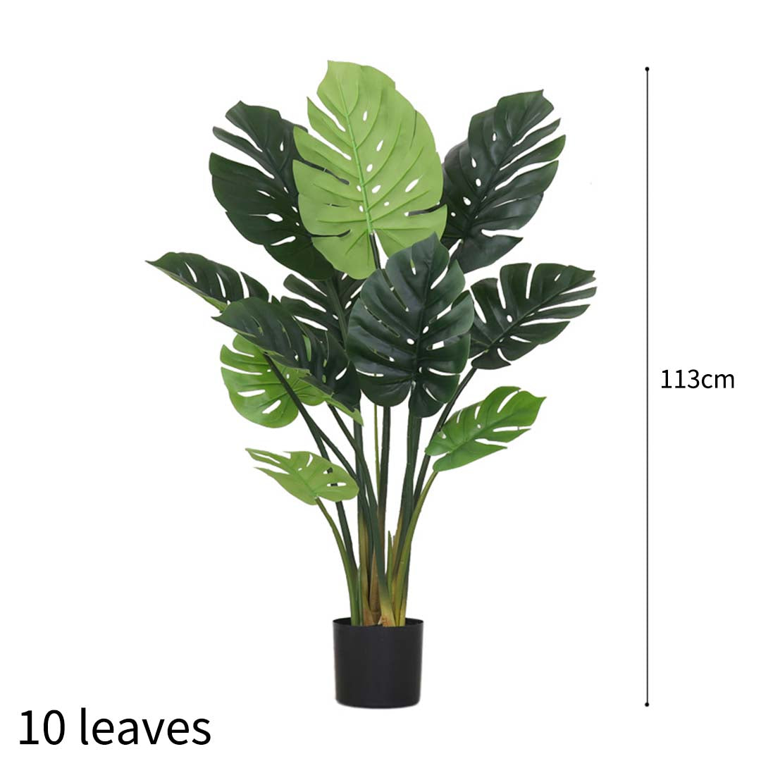 SOGA 2X 113cm Artificial Indoor Potted Turtle Back Fake Decoration Tree Flower Pot Plant • LUZ-APlantFHGP11310X2