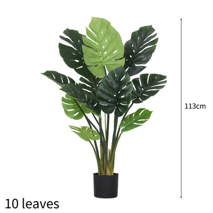 SOGA 2X 113cm Artificial Indoor Potted Turtle Back Fake Decoration Tree Flower Pot Plant • LUZ-APlantFHGP11310X2