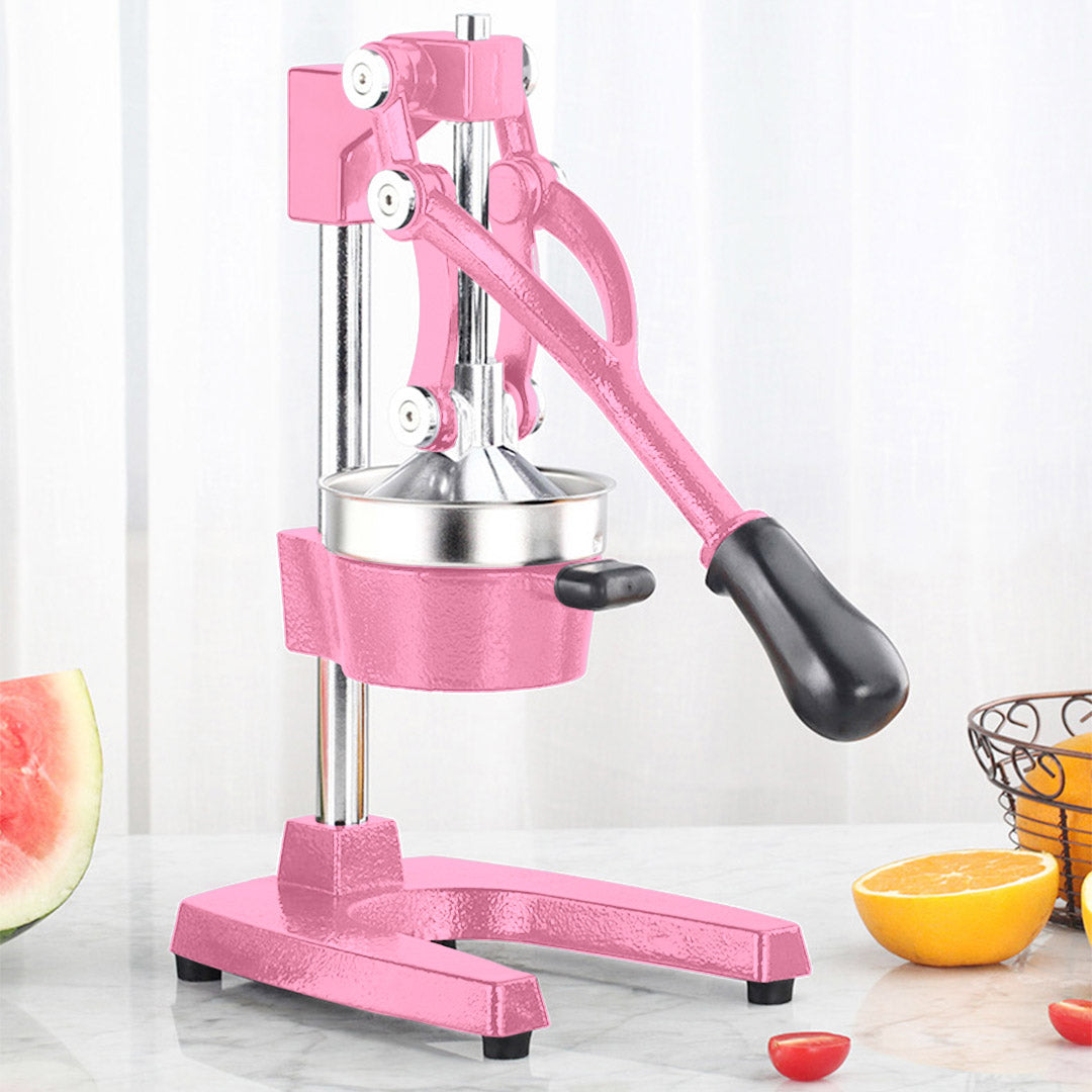 SOGA 2X Commercial Manual Juicer Hand Press Juice Extractor Squeezer Orange Citrus Pink • LUZ-JuicerManualPinkX2