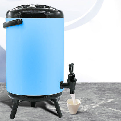 SOGA 10L Stainless Steel Insulated Milk Tea Barrel Hot and Cold Beverage Dispenser Container with Faucet Blue • LUZ-VICDispenser10LBLU