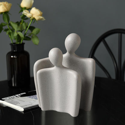SOGA 2X Ornament Set of 2 Abstract Human Figurine Sculptures Minimalist Modern Art Statues for Home Décor • LUZ-Ornament2948X2