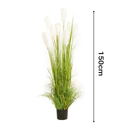 SOGA 150cm Wheat Plume Grass Artificial Plant, Home Decor • LUZ-APlantFH6003