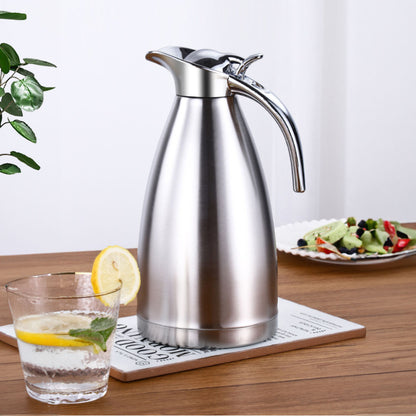 SOGA 2X 2.0L Silver Color 3-Layer Inner Stainless Steel, Vacuum Insulated and Outer Stainless Steel Thermal Flask • LUZ-BottleWKE22X2