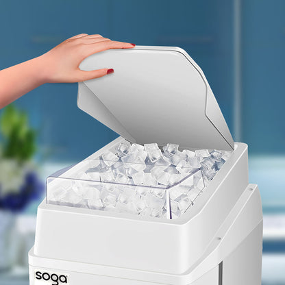 SOGA 2X 300 Watts Electric Ice Shaver Crusher Slicer Snow Cone Maker Commercial Tabletop Machine 120kgs/h White • LUZ-CommercialElectricIceShaver288X2