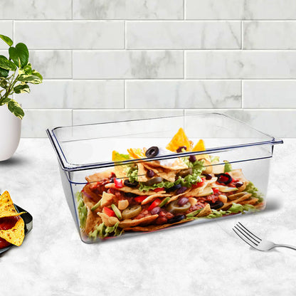 SOGA 200mm Clear Gastronorm GN Pan 1/1 Food Tray Storage Bundle of 6 • LUZ-VICPans1404X6