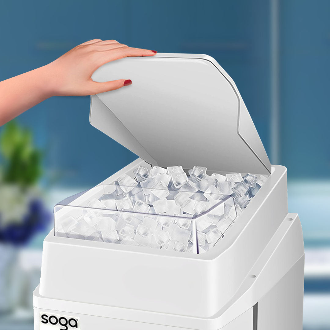 SOGA 300 Watts Electric Ice Shaver Crusher Slicer Snow Cone Maker Commercial Tabletop Machine 120kgs/h White • LUZ-CommercialElectricIceShaver288