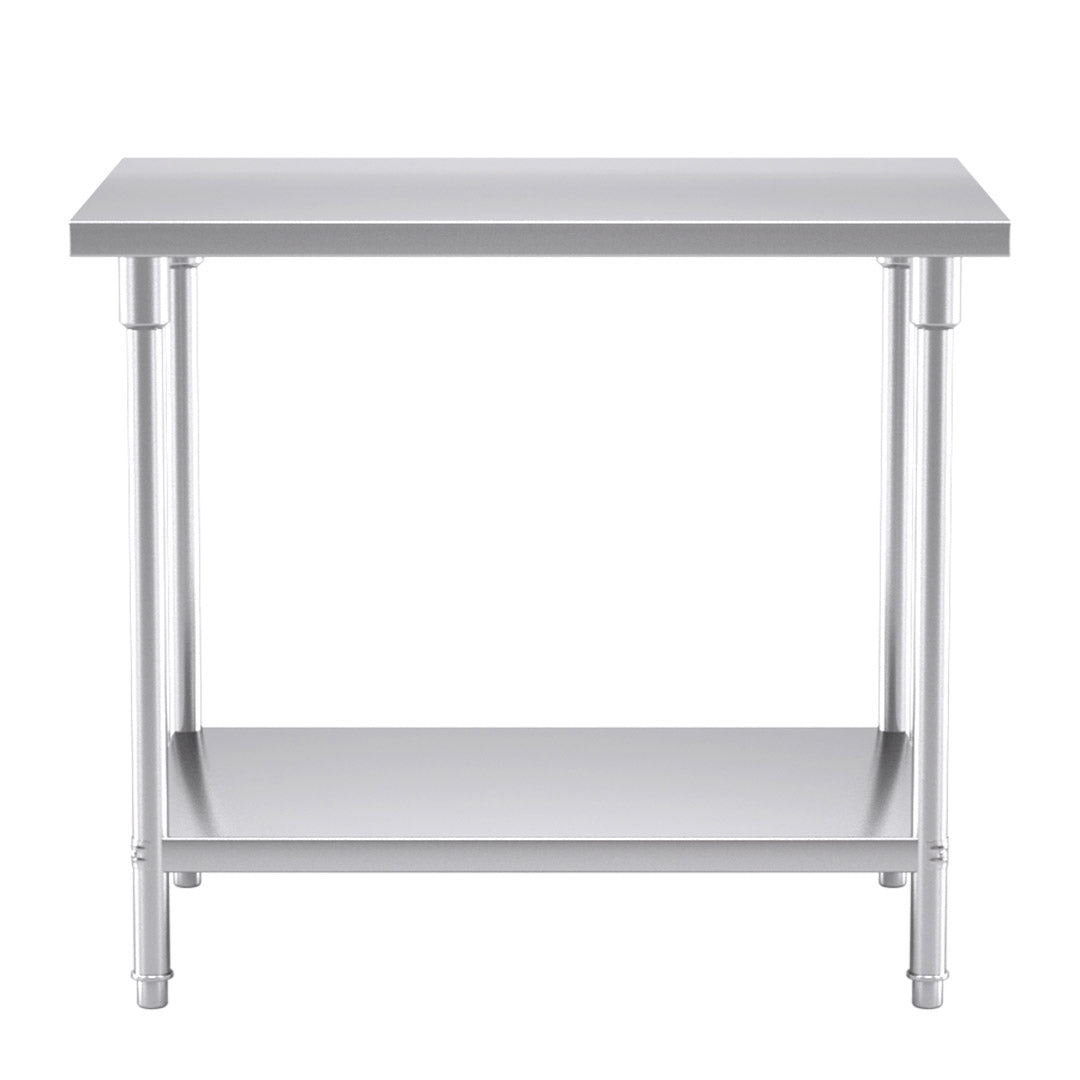 SOGA 100*70*85cm Commercial Catering Kitchen Stainless Steel Prep Work Bench • LUZ-WorkBenchSS2008100CM