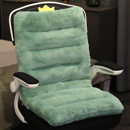 SOGA Green One Piece Dino Cushion Office Sedentary Butt Mat Back Waist Chair Support Home Decor • LUZ-SCushion055