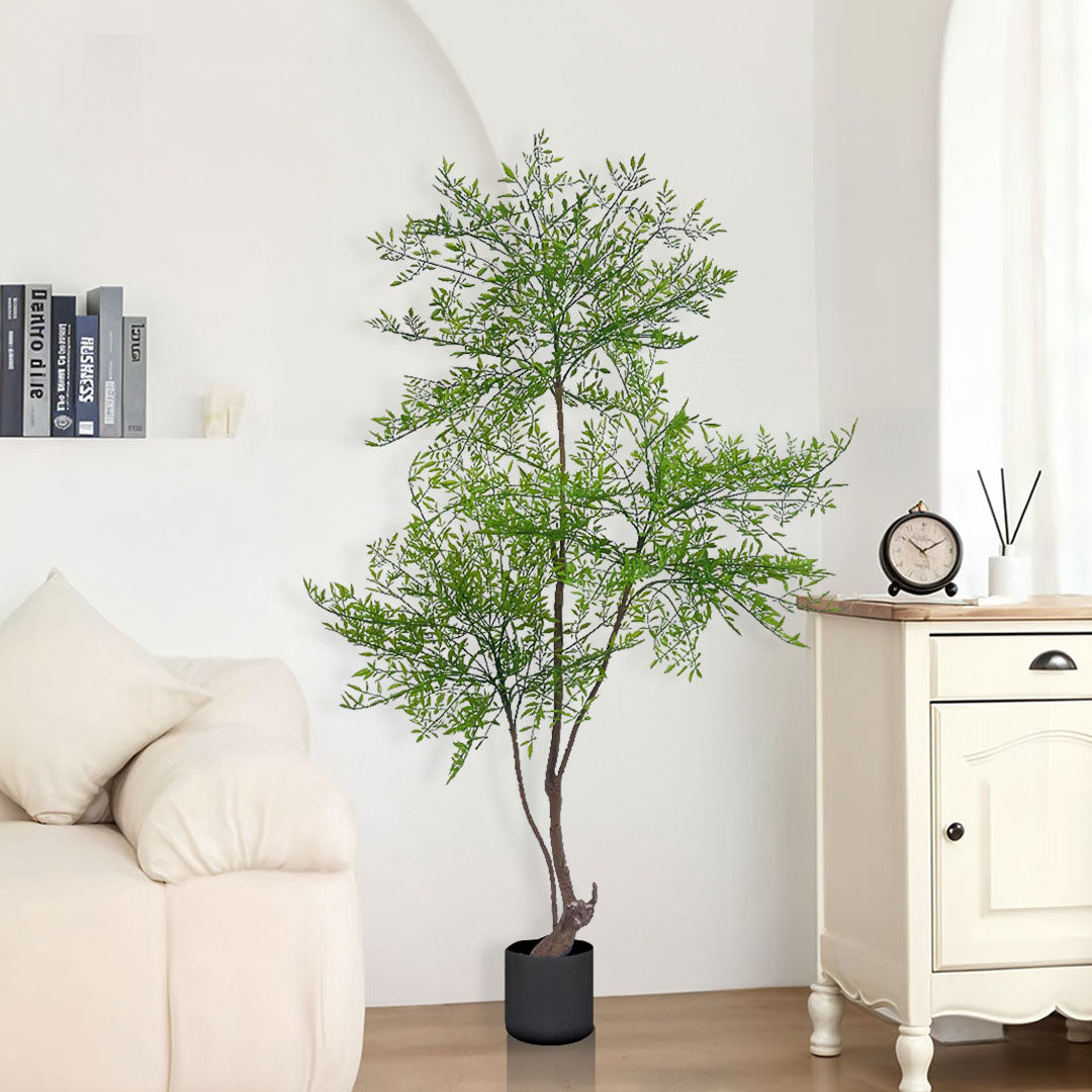 SOGA 2X 150cm Nandina Heavenly Bamboo Tree Artificial Plant Home Accent Decor • LUZ-APlantNTZ150X2