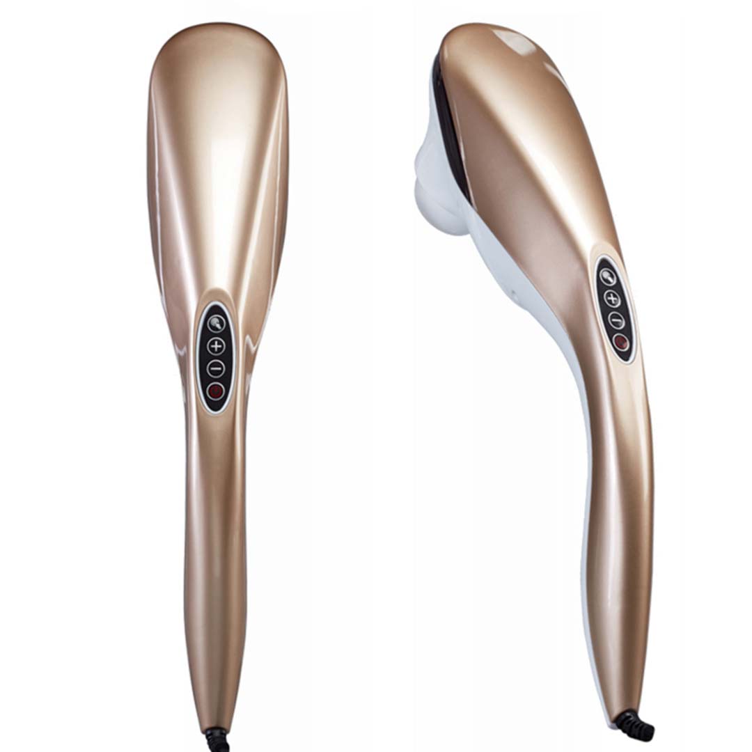 SOGA 2X 6 Heads Portable Handheld Massager Soothing Stimulate Blood Flow Shoulder Gold • LUZ-Massager837AGoldX2