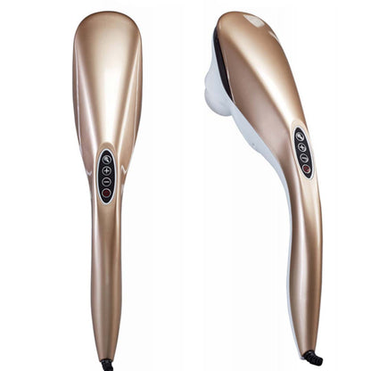 SOGA 2X 6 Heads Portable Handheld Massager Soothing Stimulate Blood Flow Shoulder Gold • LUZ-Massager837AGoldX2