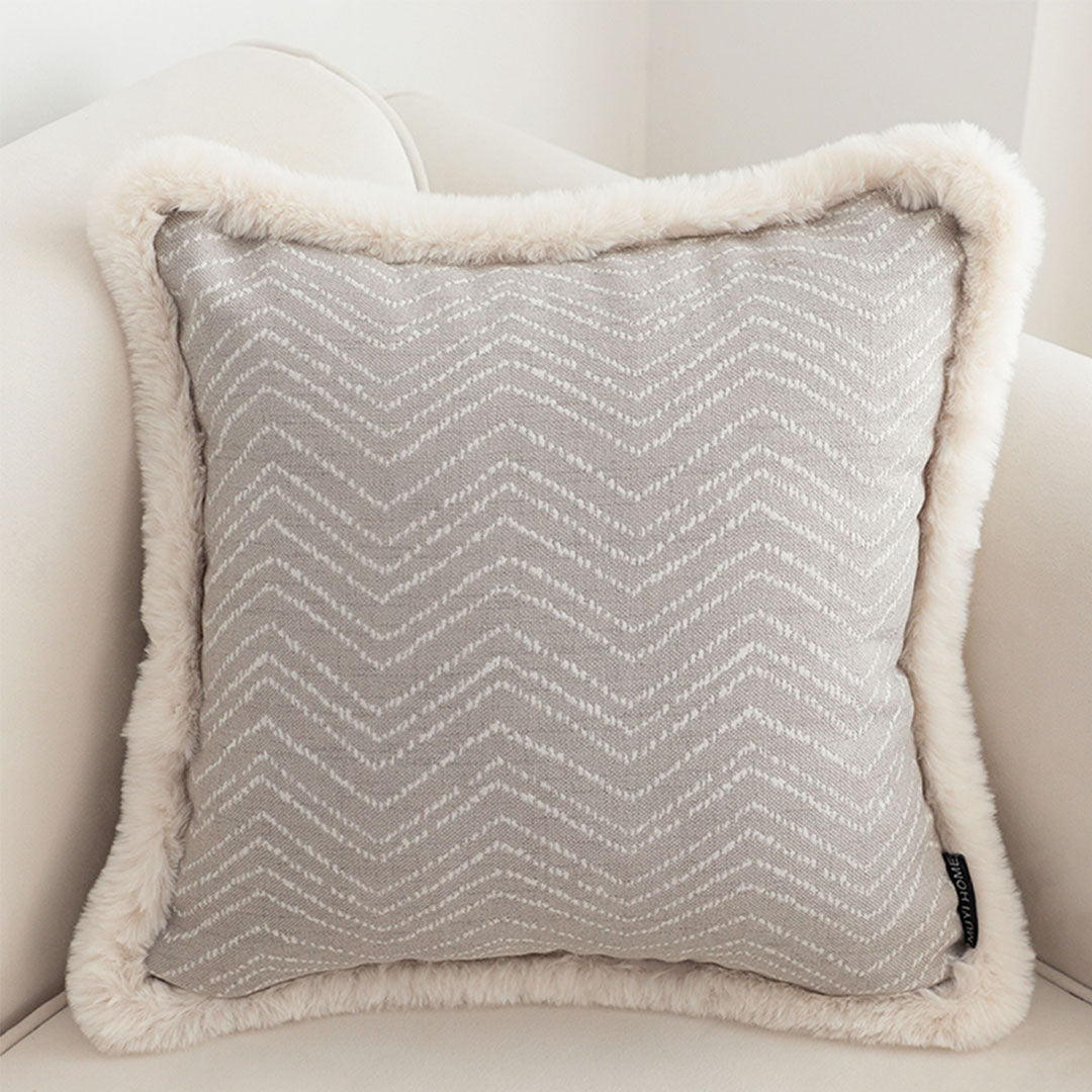 SOGA 45cm Wabi-sabi Herringbone Square Throw Pillow • LUZ-FrenchCushion264