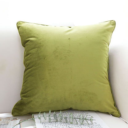 SOGA 2X 45cm Subtle Fluorescent Green Foliage Velvet Square Throw Pillow • LUZ-FrenchCushion257X2