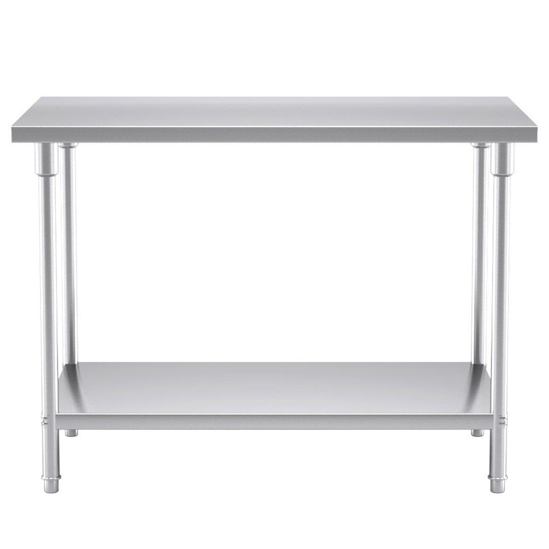 SOGA 120*70*85cm Commercial Catering Kitchen Stainless Steel Prep Work Bench • LUZ-WorkBenchSS2009120CM
