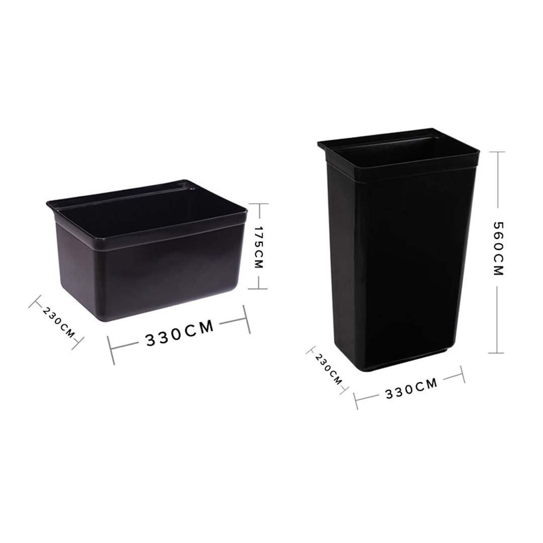 SOGA 2X Small Food Trolley Utility Cart Waste Storage Bin • LUZ-FoodCart1511-JBINSX2