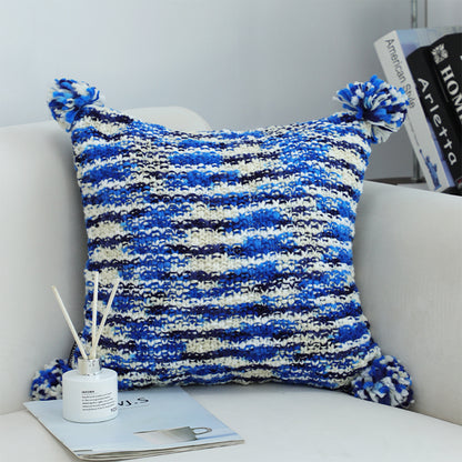 SOGA 2X 45cm Throw Pillow Deep Sea Blue Gradient Dyed Decorative Soft Square for Couch or Bed • LUZ-FrenchCushion283X2
