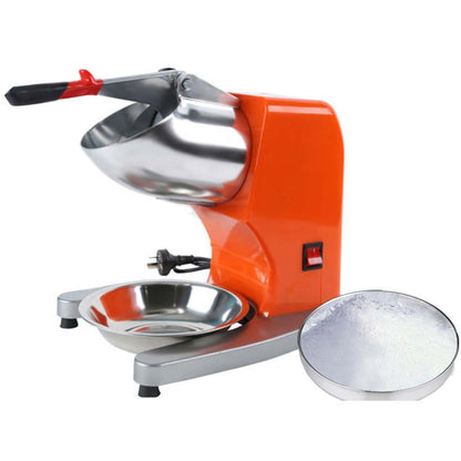 SOGA Ice Shaver Electric Stainless Steel Ice Crusher Slicer Machine Commercial Orange • LUZ-IceShaverOrange