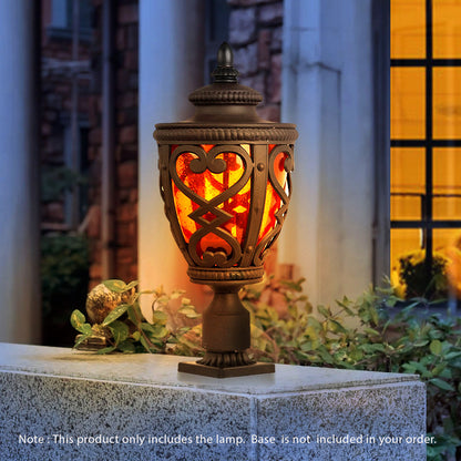 Vintage Lamp 2X 50.8cm Elegant Post Light with Aluminum and Glass Lantern Classic Outdoor Lighting • LUZ-Lamp301StandX2