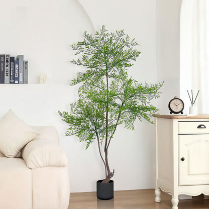 SOGA 150cm Nandina Heavenly Bamboo Tree Artificial Plant Home Accent Decor • LUZ-APlantNTZ150