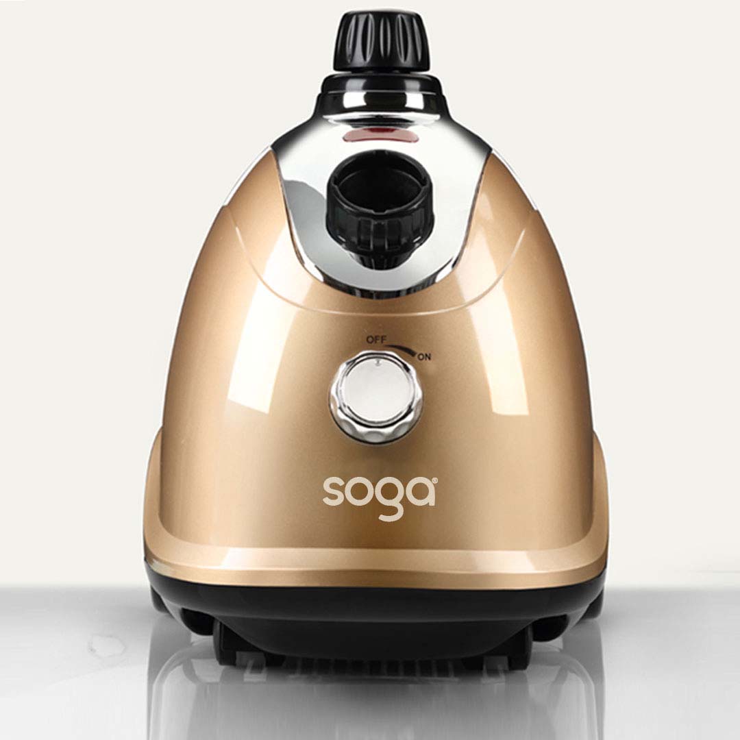 SOGA 2X Garment Steamer Portable Cleaner Steam Iron Gold • LUZ-GarmentRoundGoldX2