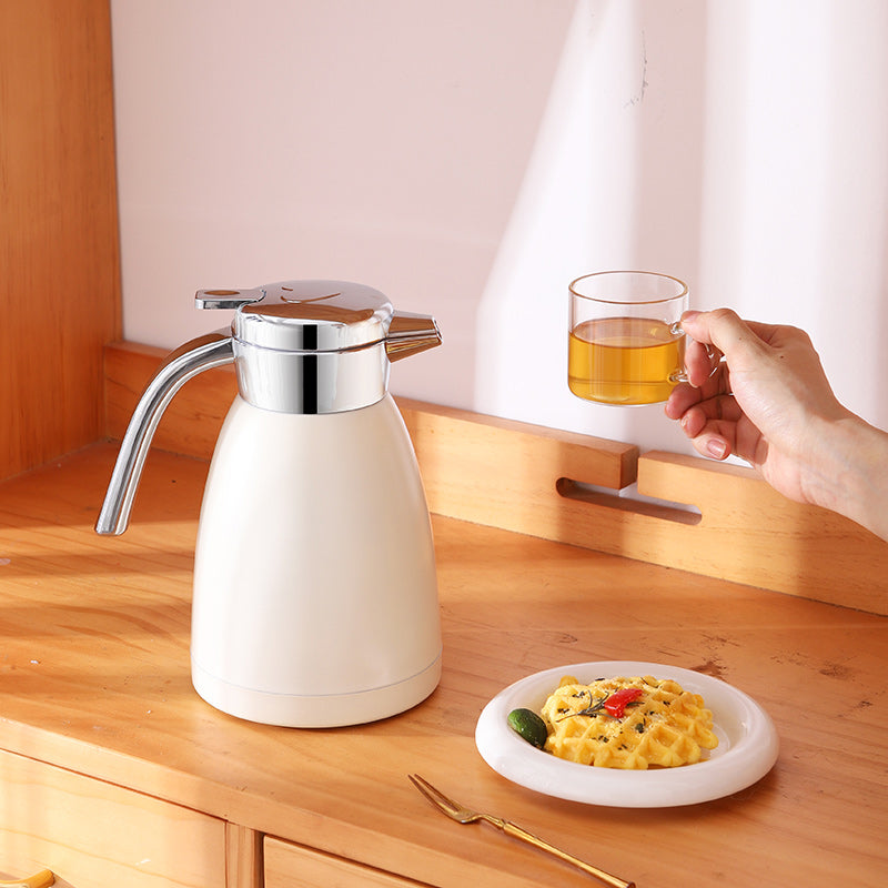 SOGA 1.2L Stainless Steel Insulated Vacuum Flask Water Bottle White • LUZ-WaterJug12WHT
