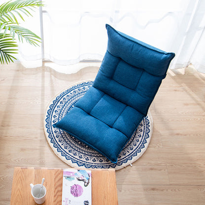SOGA Blue Carpet Soft Linen Bohemian Non-Slip Floor Retro Minimalist Round Rug Home Decor with Tassels • LUZ-CarpetRAG3