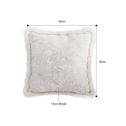 SOGA 45cm Pillow Cover French Jacquard Woven France Peony Floral Made Throw Pillow • LUZ-FrenchCushion227