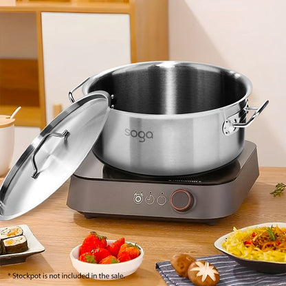 SOGA 32cm Top Grade Stockpot Lid Stainless Steel Stock pot Cover • LUZ-StockPot32CM-JLID