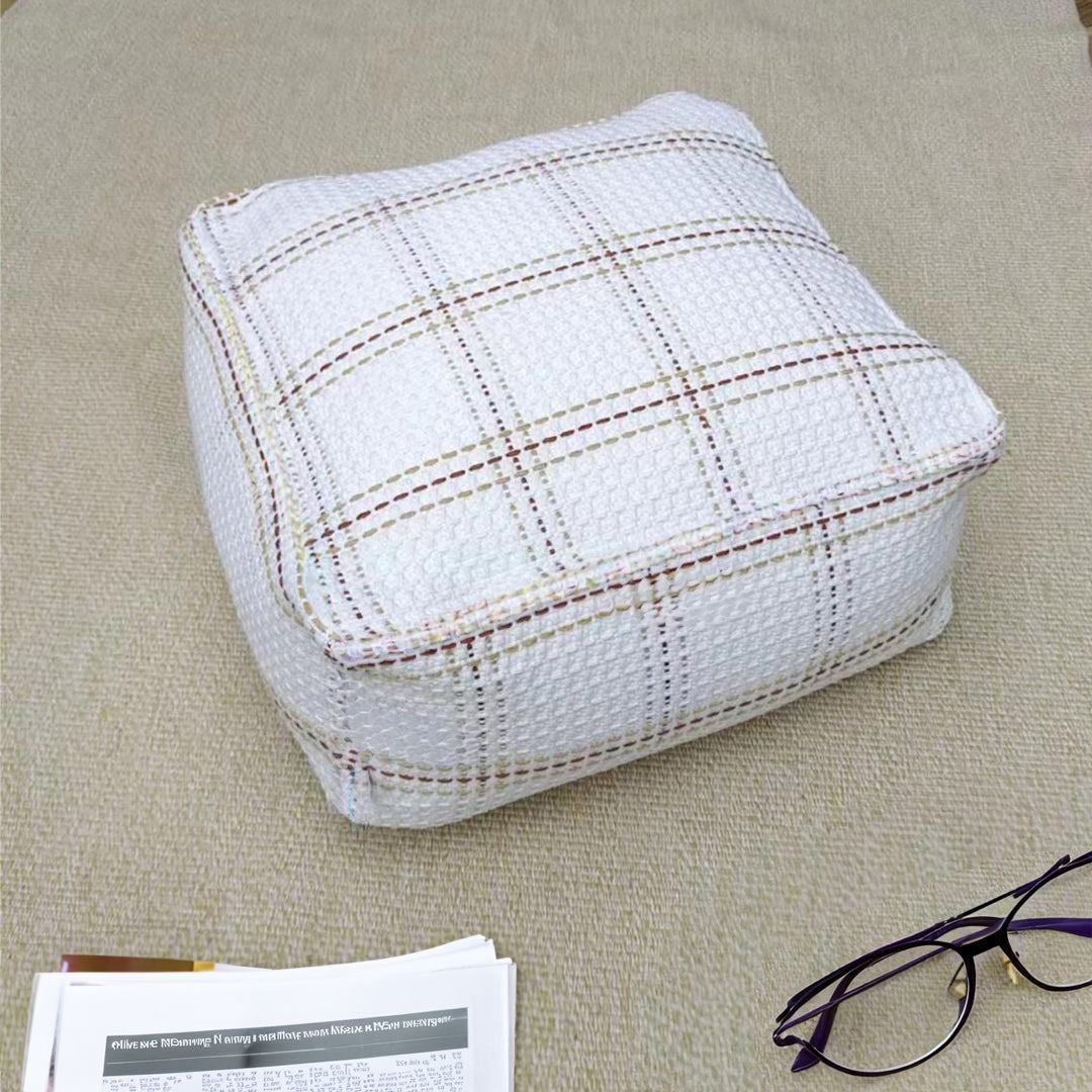 SOGA 50cm Pouf Soft Polyester Cotton Pillow with EPP Particle Insert Home Decor • LUZ-Pouffe622X2