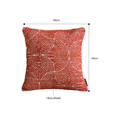 SOGA 2X 50Cm Red Oversized Pillow Perfect Cinnabar Outdoor/Indoor Lumbar Throw Pillow • LUZ-FrenchCushion218X2