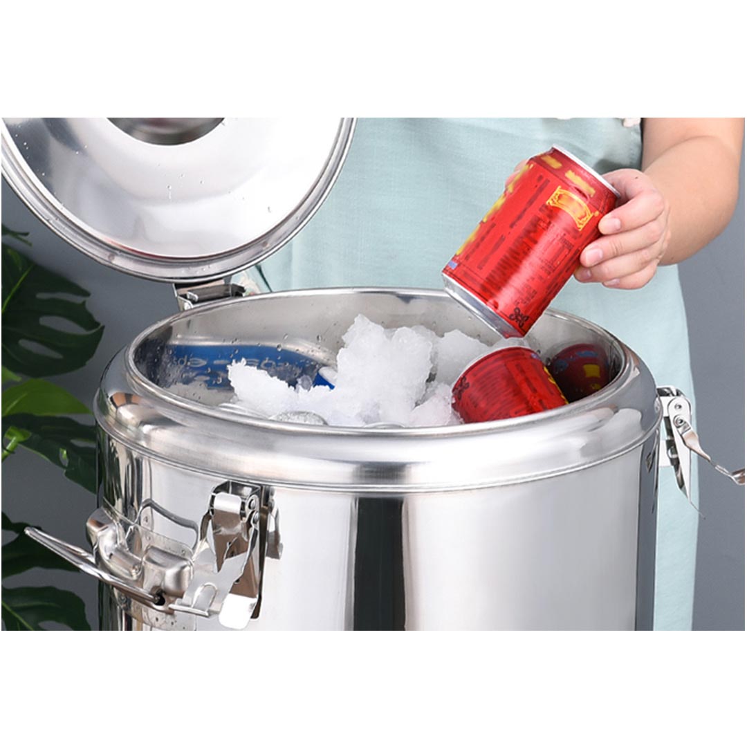 SOGA 2X 30L Stainless Steel Insulated Stock Pot Hot & Cold Beverage Container • LUZ-InsulatedPot3203X2